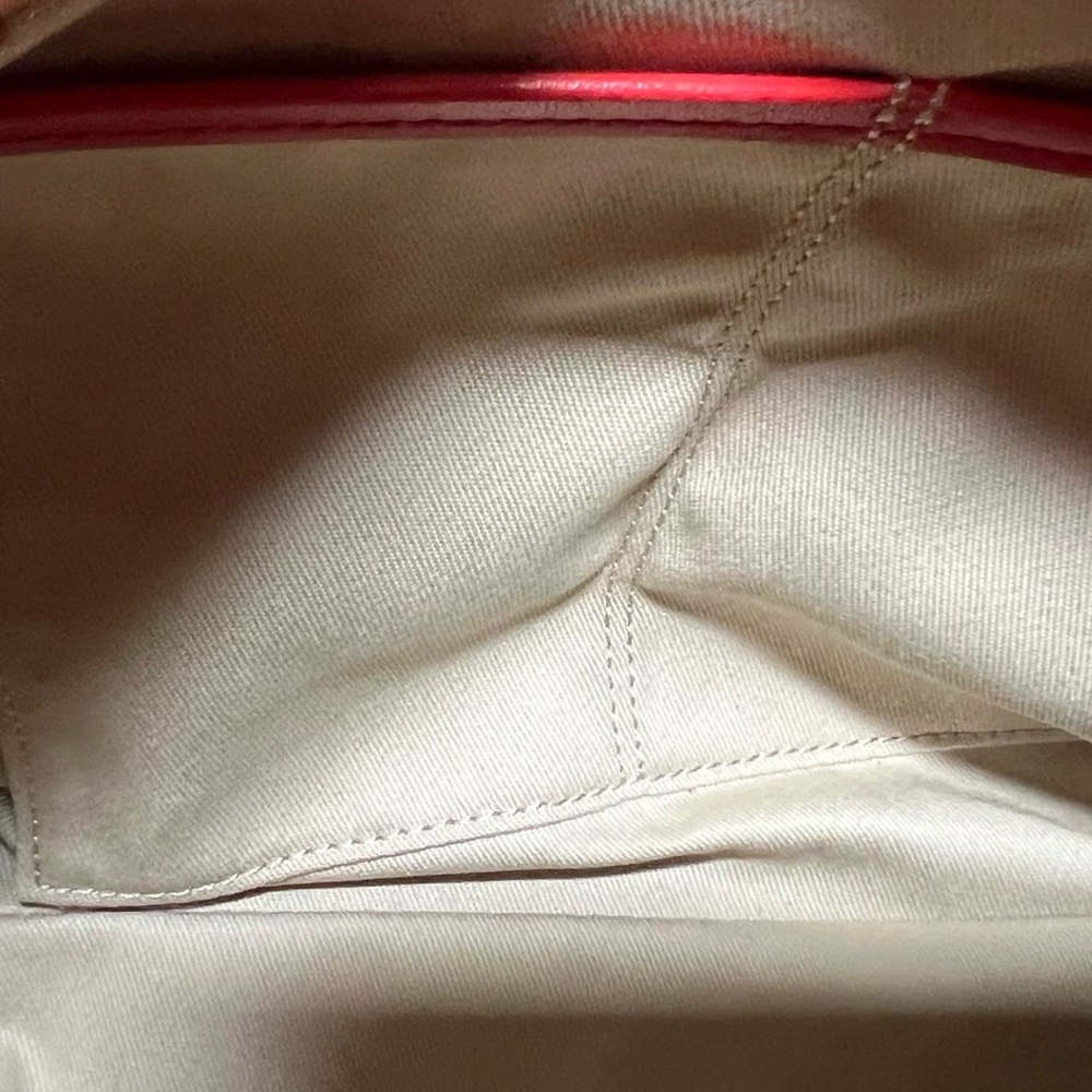 Lauren Ralph Lauren Red and Tan Satchel - Picture 11 of 14